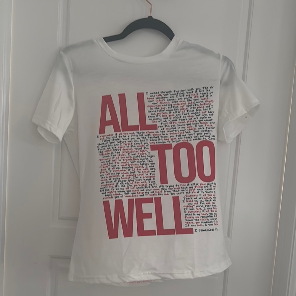 Taylor swift all too well shirt